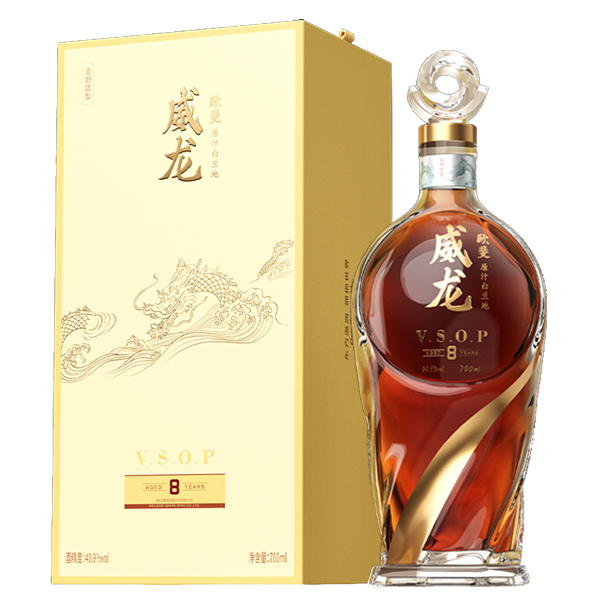 威龙欧斐原汁白兰地v8 700mL